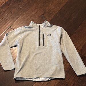 The North Face Kids Light Gray Quarter-Zip Sweatshirt